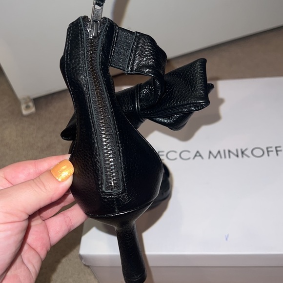 Rebecca Minkoff Black Kaley Bow High Heels - Picture 11 of 11